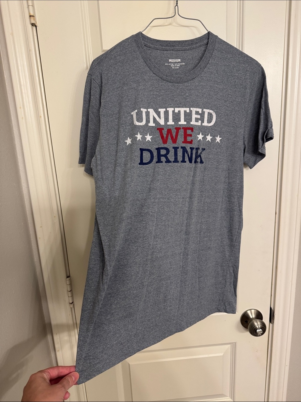 United We Drink Graphic Tee - Gray